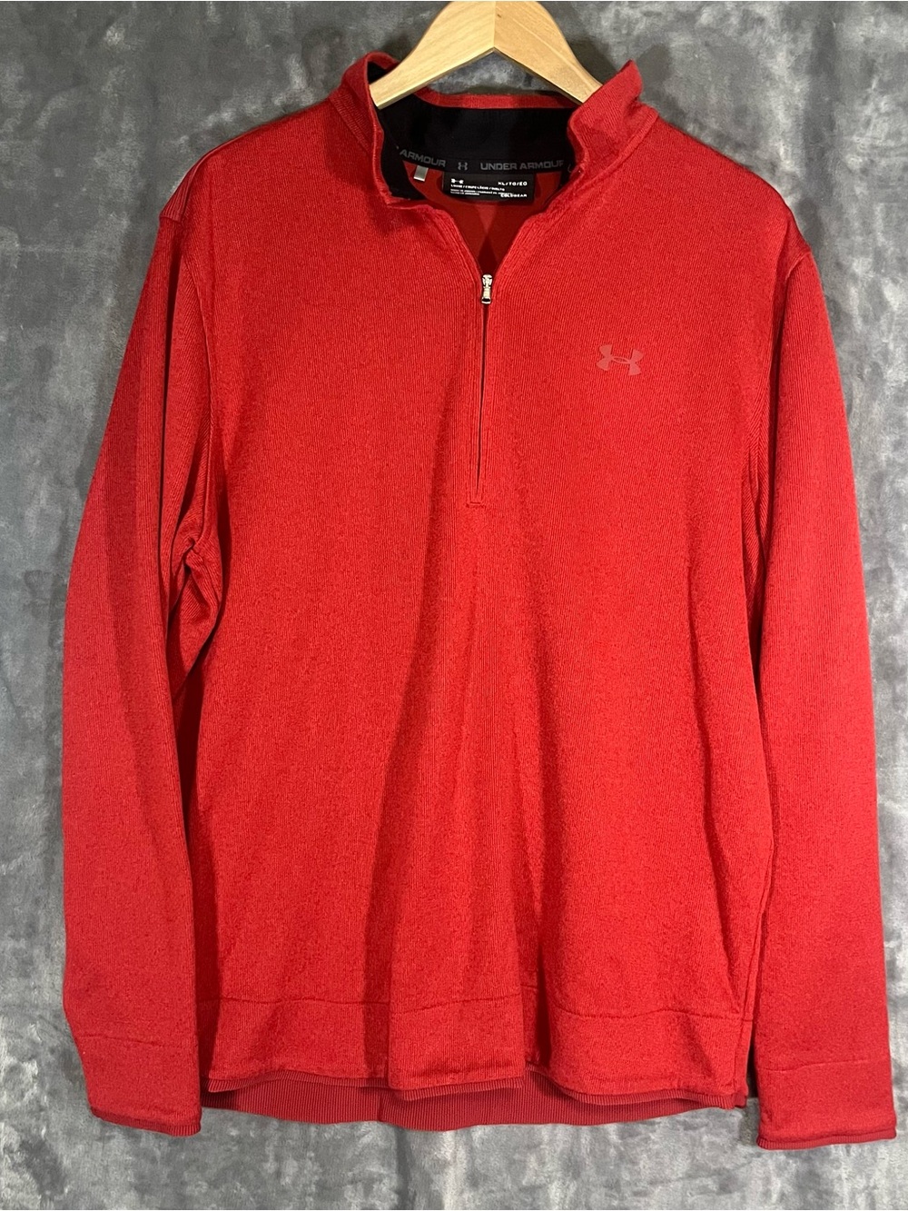 Under Armour Men's Red Half-Zip Performance Pullover